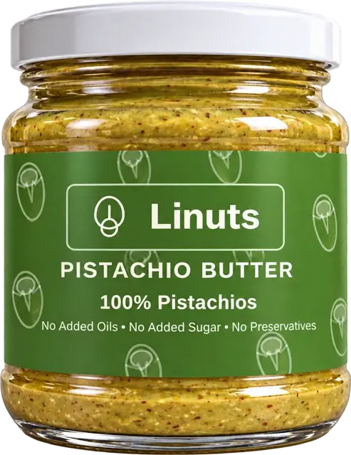 Linuts Pistachio Butter jar